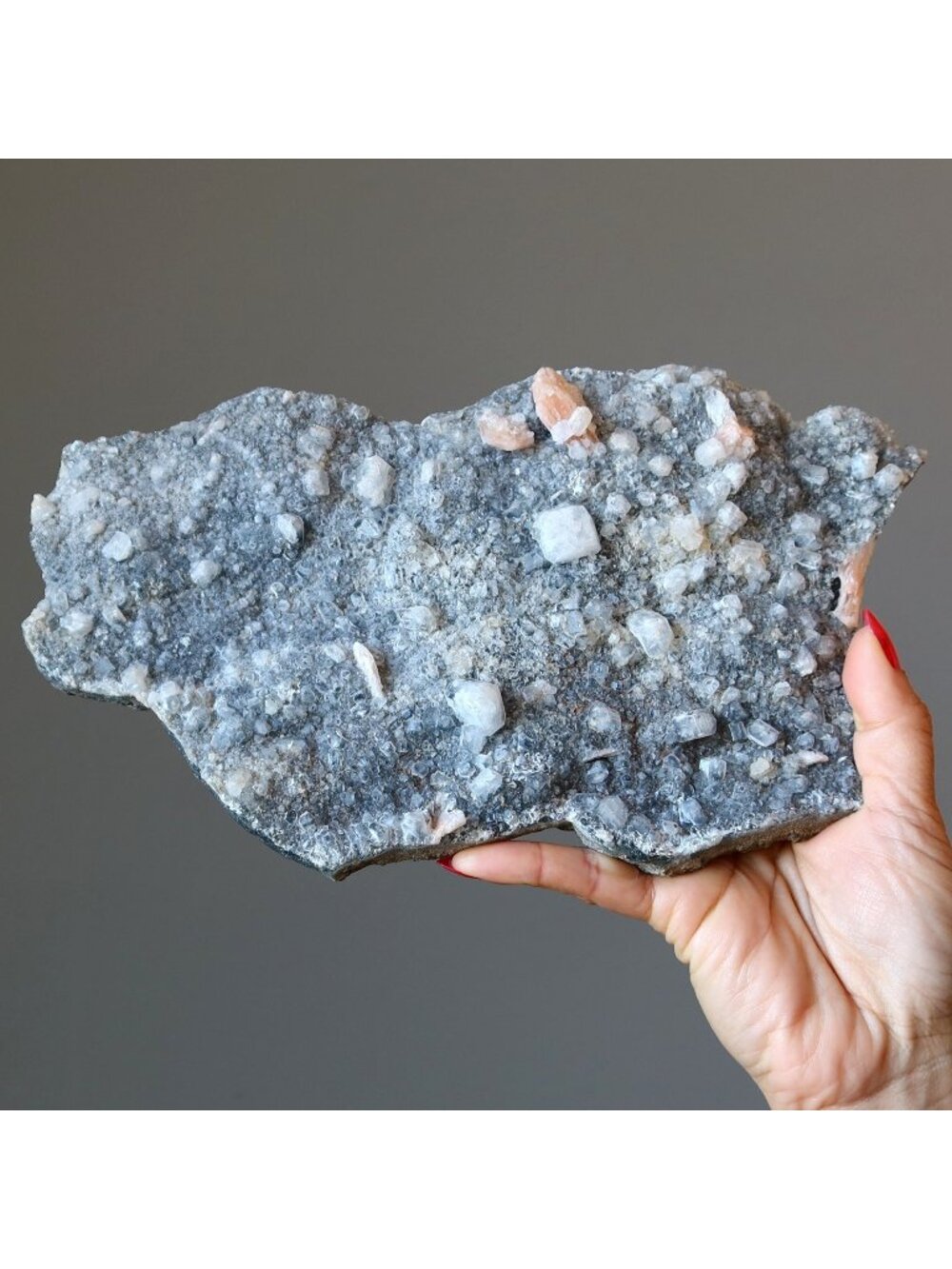 Stilbite Cluster Apophyllite Chalcedony Pink Serenity 10 Inch Raw Rough Crystal